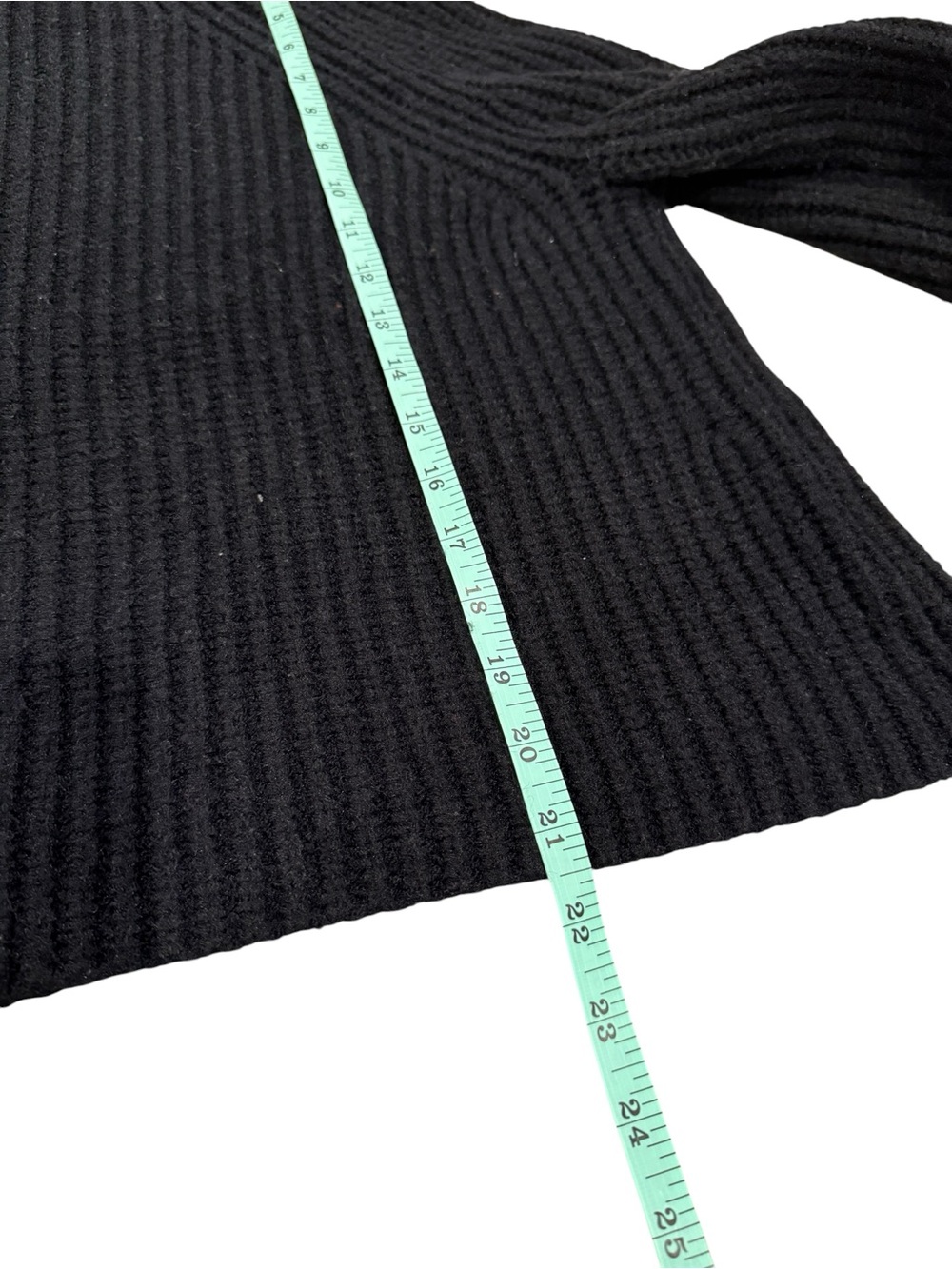 Priceless Black Ribbed Oversized Turtleneck Sweater - Picture 3 of 7